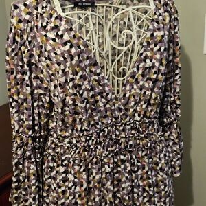 Max Edition Multicolor Geometric Midi Dress